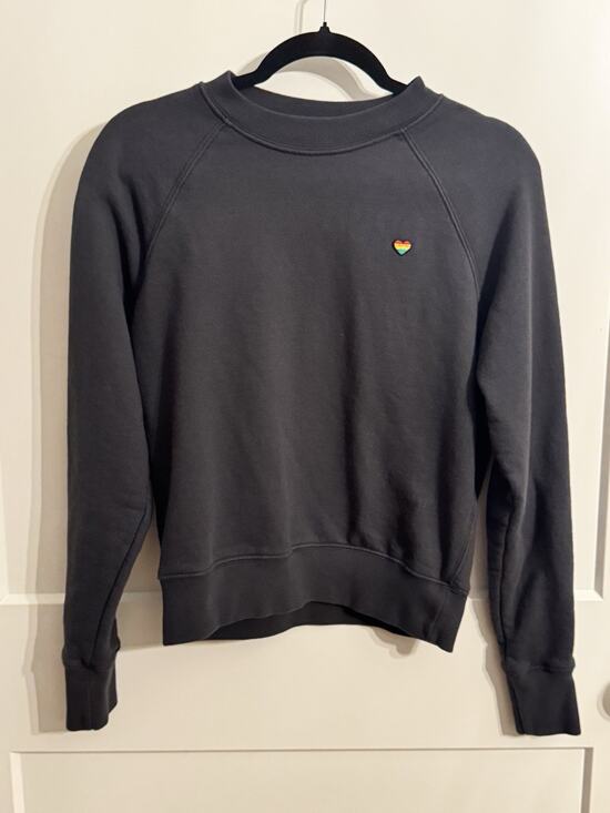 Spiritual Gangster Tops - Spiritual Gangster Good Karma Navy Sweatshirt Sz XS Rainbow Heart Street Wear
